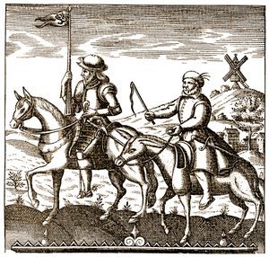 Dom Quixote e Sancho Pança de Unbekannter Künstler