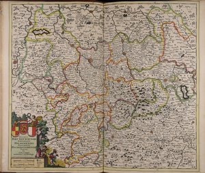 Ducatus Brunsuicensis episcopatus Hildesiensis principatus Halberstadiensis tabula de Unbekannter Künstler