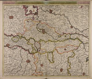 Ducatus Mantuensis : in qua sunt ducatus Guastallae principatuum Castiglionae Solverinae Bosolae et Sabbionettae nec non Mirandolae ducatus : cum ommibus adjacentibus provinciis de Unbekannter Künstler