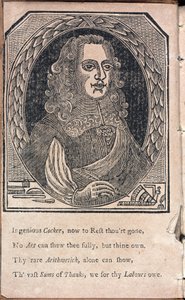 Edward Cocker, matemático e gravador inglês de Unbekannt