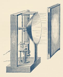 Luz de palco eléctrica utilizada em O Profeta, de Meyerbeer de Unbekannter Künstler