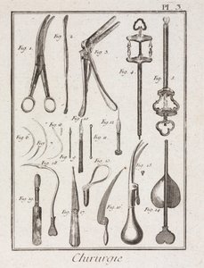 Equipamentos, Instrumentos cirúrgicos modernos de Unbekannt