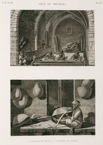 Fabricação, Outros fabricantes de tapetes e tecelões, Egito, c 1798 de Unbekannt