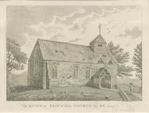 Igreja de despedida: gravura, 1744 de Unbekannt