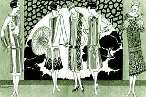 Moda: vestidos em maio de 1925 de Unbekannter Künstler
