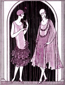 Moda: vestidos de noite em maio de 1925 de Unbekannter Künstler