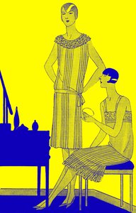 Moda: lingerie na primavera de 1928 de Unbekannter Künstler
