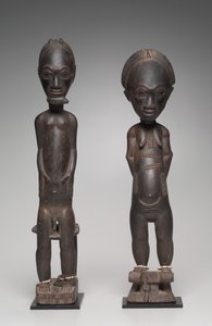 Par de figuras, final de 1800 ao início de 1900 de Unbekannt