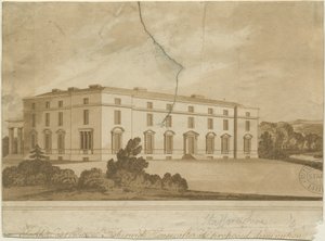 Fisherwick Hall: gravura em aquatinta, nº [ 19th cent] de Unbekannt