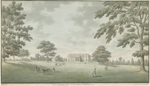Fisherwick Hall: pintura em aquarela, 1786 de Unbekannt