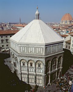 Florence Baptistery vista exterior (foto) de Unbekannt