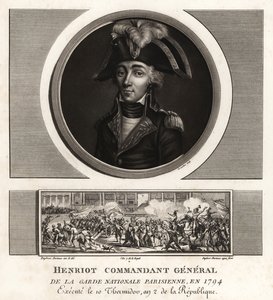François Henriot, líder Jacobin, Comandante Geral da Guarda Nacional parisiense, executou 1794 de Unbekannt
