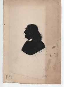 Franz Liszt (1811-1886) (c. 1850, silhueta) de Unbekannter Künstler