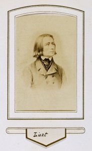 Franz Liszt quando jovem de Unbekannter Künstler