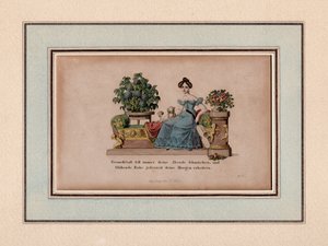 A amizade deve sempre adornar as suas noites, Augsburg, c.1830 (gravura) de Unbekannter Künstler