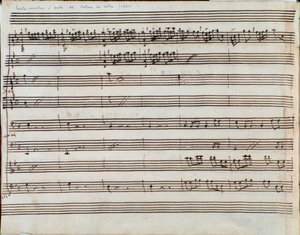 Frontispício da partitura da ópera Alessandro Nell