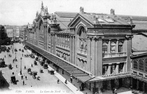 Gare du Nord, Paris, c. 1900 de Unbekannter Künstler
