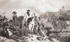 Garibaldi em Itália durante o cerco de Roma em 1849 de Unbekannter Künstler