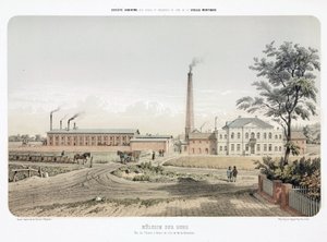 General Industrial Scenes Zinc trabalha em Mulheim an der Ruhr, Alemanha de Unbekannt