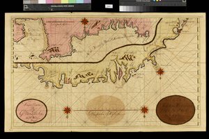 Mapa geográfico: representação de Cartagena, na Colômbia, efectuada pelo cartógrafo holandês Gerard van Keulen (1678-1726) 1709-1713. Biblioteca Angélica, Roma de Unbekannter Künstler