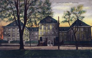 Alemanha, Wipperfurth: vista exterior do "Seminário Altes" construído em 1910-1911 - Postcard 20th century de Unbekannt