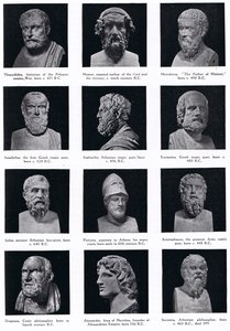 Grandes da história grega, ilustração da "História das Nações de Hutchinson". de Unbekannt