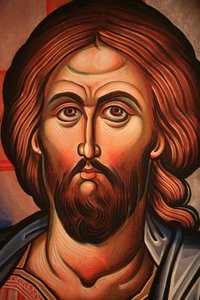 Ícone ortodoxo grego representando Cristo Thessalonique Grece de Unbekannt