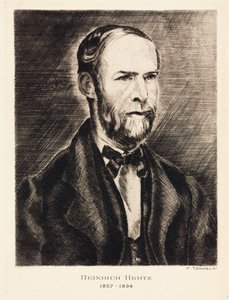 Heinrich Hertz, físico alemão, final do século XIX de Unbekannt