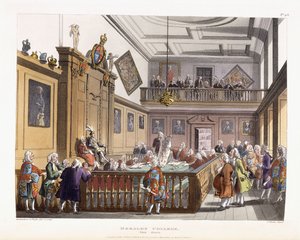 Heralds College: The Hall, de "O Microcosmo de Londres", 1808-1810 de Unbekannt