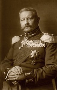 História. Alemanha. O general Paul von Hindenburg. Foto, Alemanha, c.1914-16. (cartão postal) de Unbekannter Künstler