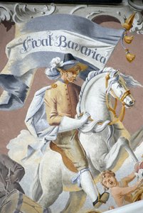 Horseback Rider, Fresco, Baviere, Alemanha. de Unbekannter Künstler