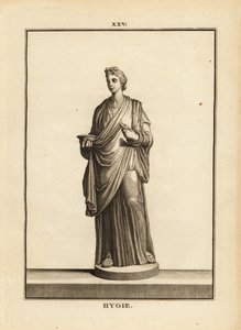 Hygieia, deusa grega e romana da saúde e da limpeza, filha do deus da medicina Asclepius de Unbekannt