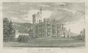 Ilam Hall: litografia, nd [c.1839] de Unbekannt