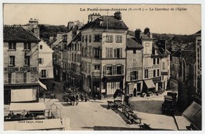 Ile de France, Seine et Marne (77), Ferte-sous-Jouarre (Ferte-sous-Jouarre): a encruzilhada da Igreja - Cartão postal no final do século XIX - início do século XX de Unknown