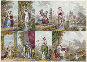 Ilustrações datadas de 1851 de Unbekannter Künstler