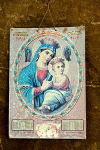 Imagem piedosa nas paredes do bairro Coptic, no Cairo. de Unbekannt
