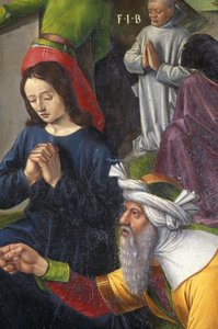 Indre & Loire N* 176 - Chateau de Loches - Detalhe do retábulo da crucificação - Ecole de Jean Fouquet - 1485 - de Unbekannt