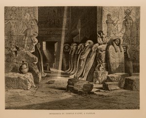 Vista Interna do Templo Apet em Karnak, Egipto Ilustração do Atlas do Egipto de Unbekannt