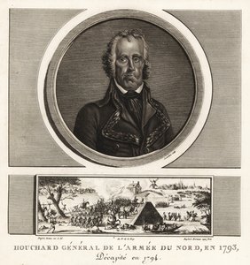 Jean Nicolas Houchard, general revolucionário francês da Armee du Nord, executado por covardia em 1793 de Unbekannt
