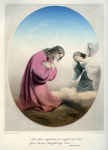 Jesus a rezar no jardim - Bíblia, Novo Testamento de Unbekannter Künstler