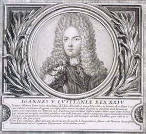 João V de Portugal (litho) de Unbekannt