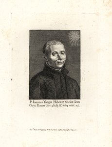 John Yonge, Ioannes Yongus, padre jesuíta irlandês, falecido em 1664, com 75 anos de idade. Gravura em cobre da obra de William Richard, Portraits Illustrating Granger