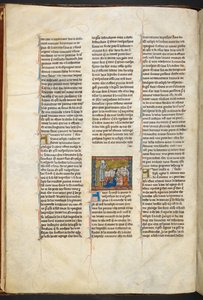 José de Arimatéia pregando aos seus seguidores de Estoire del Saint Graal, c 1315-1325 de Unbekannter Künstler
