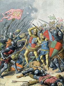 Rei João II, o Bom na Batalha de Poitiers (1356) de Unbekannter Künstler