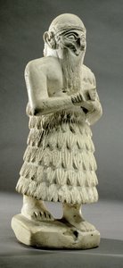 Lamgi-Mari, Rei de Mari, Eufrates Médio, Período Dinástico Primitivo, 3000 a.C. (mármore) de Unbekannt