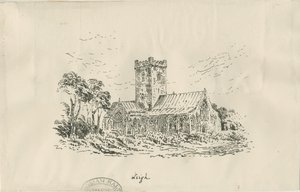 Igreja de Leigh: litografia, séc. de Unbekannt