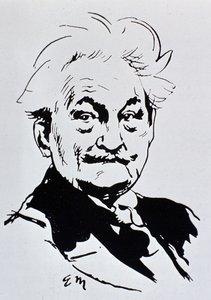 Leoš Janáček (tinta sobre papel) de Unbekannt