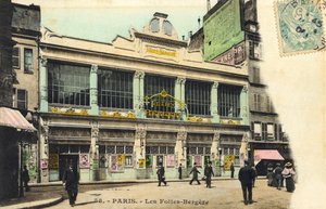 Exterior do Les Folies-Bergere, Paris Famoso clube noturno parisiense de Unbekannter Künstler