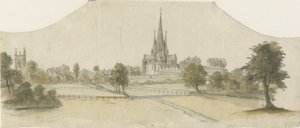 Catedral de Lichfield - Vista Leste de Unbekannt