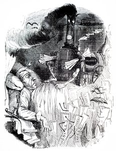 O pesadelo ferroviário de Lord Brougham. de Unbekannter Künstler